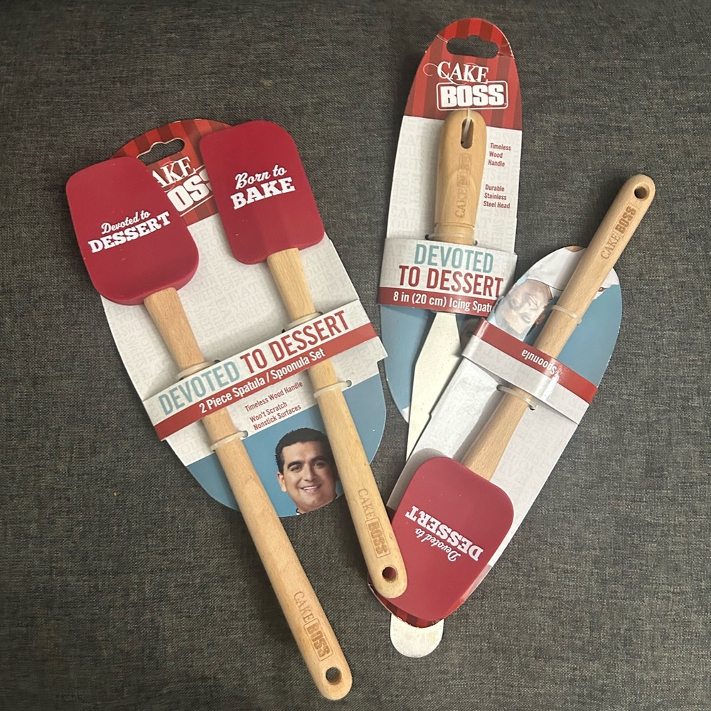 Bake Bundle Set – Devoted to Dessert Spatulas + Cake Boss Spoon | NEW w/ Tags